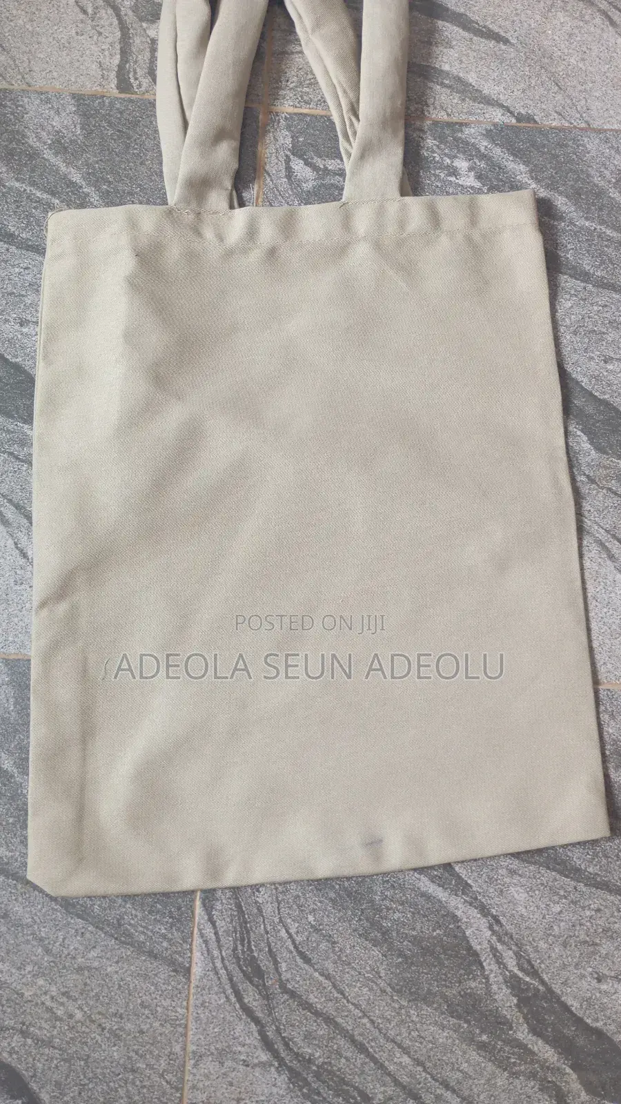 Plain Chinos Material Tote Bags