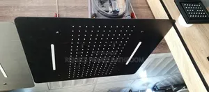 Black Matte Square Ceiling Rain Shower Multiple Body Jets
