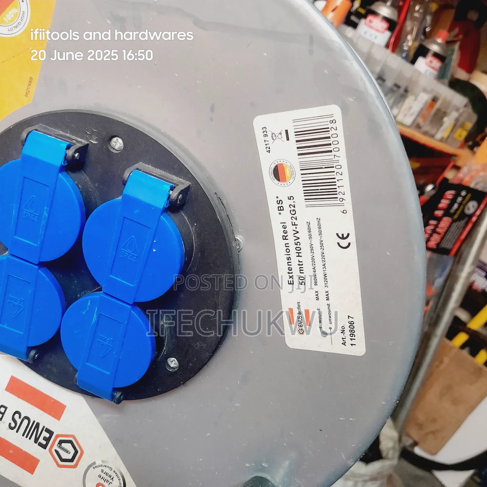 German Extension Cable Reel