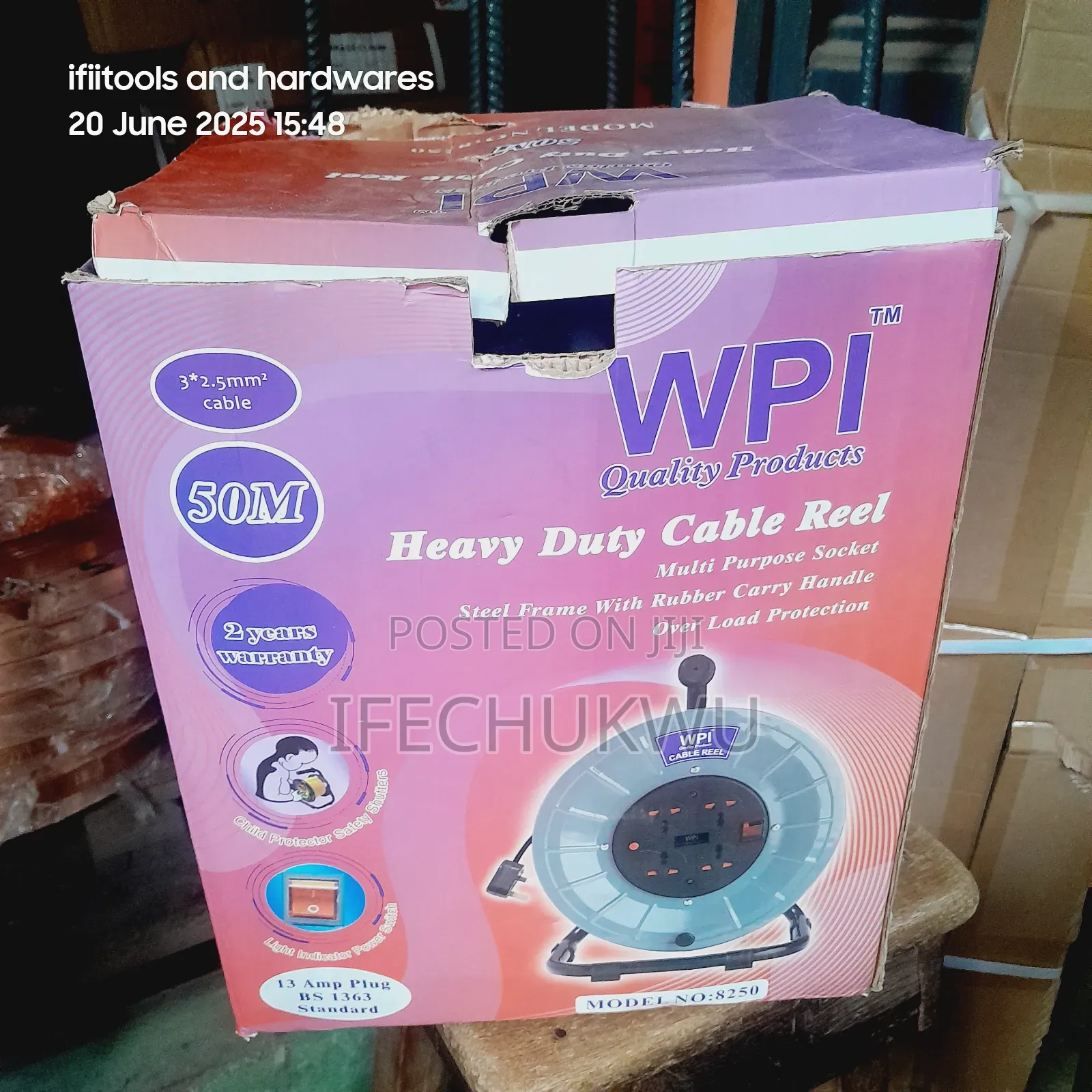 Wpi Heavy-Duty Extension Cable Reel