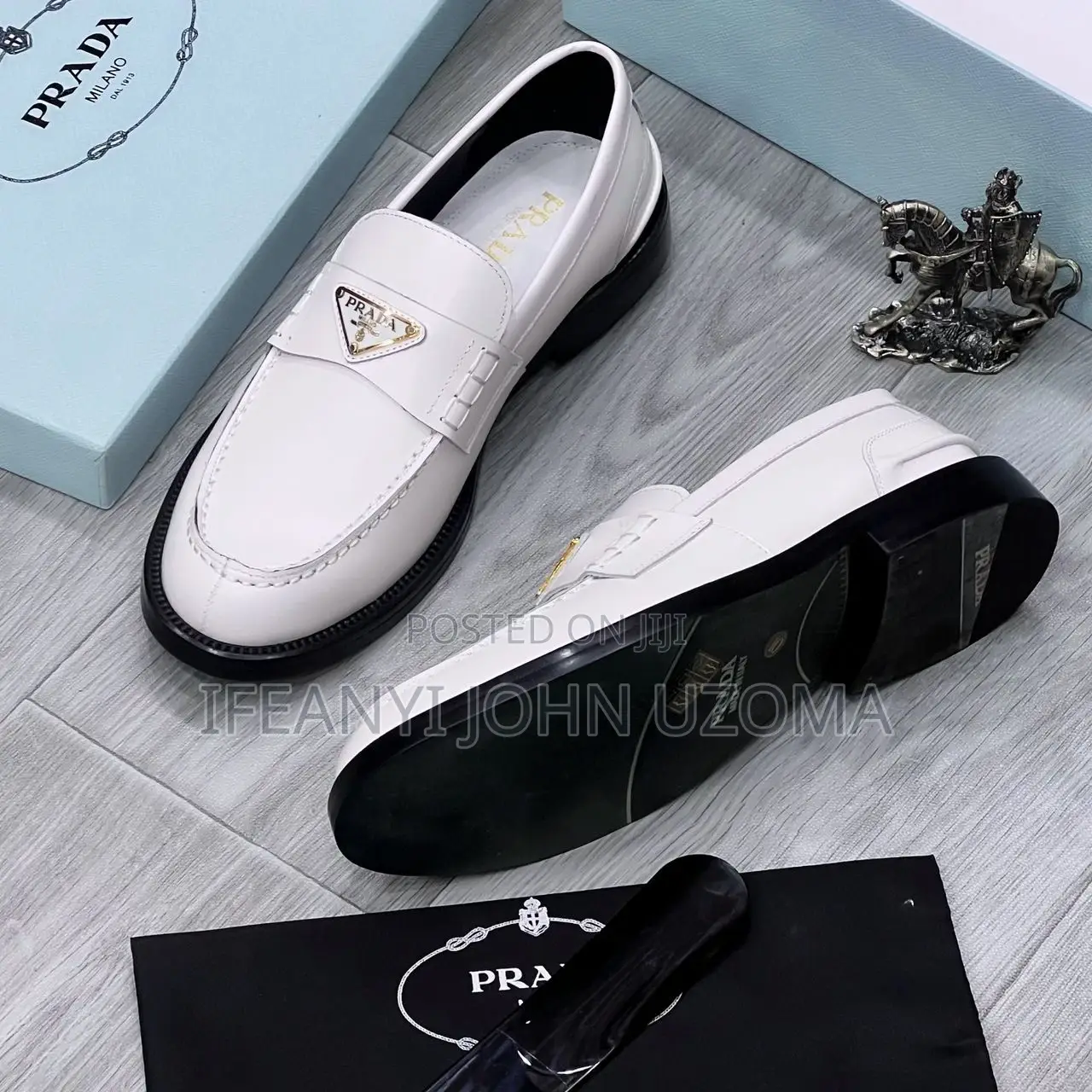 Prada White Color Luxury Shoe