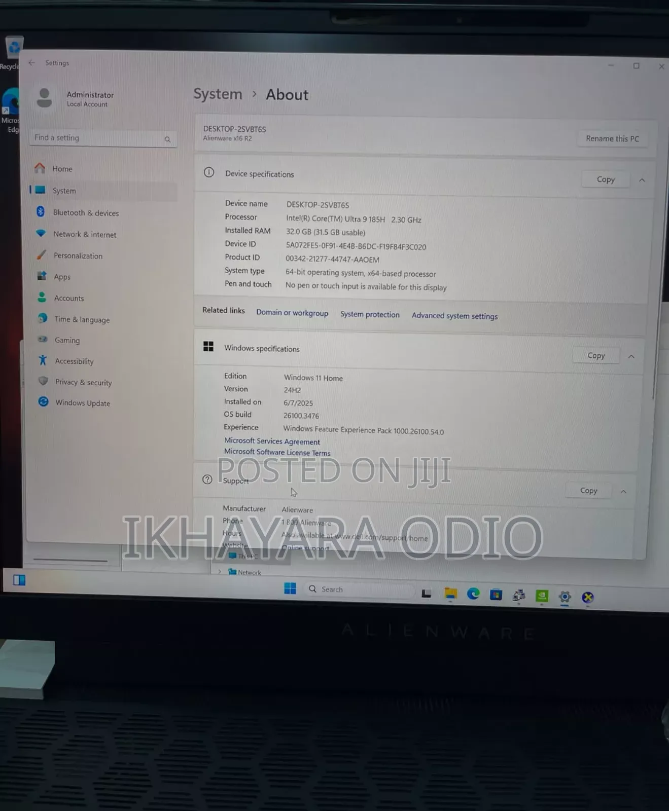 Laptop Alienware M17x R2 32GB Intel Core Ultra 9 SSD 1T