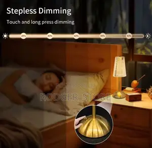 Rechargeable Crystal Led Table Lamp Touch Sensor Dimmable