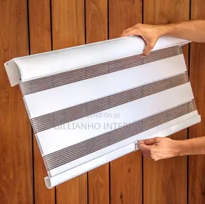 Shiny White Day Night Blinds