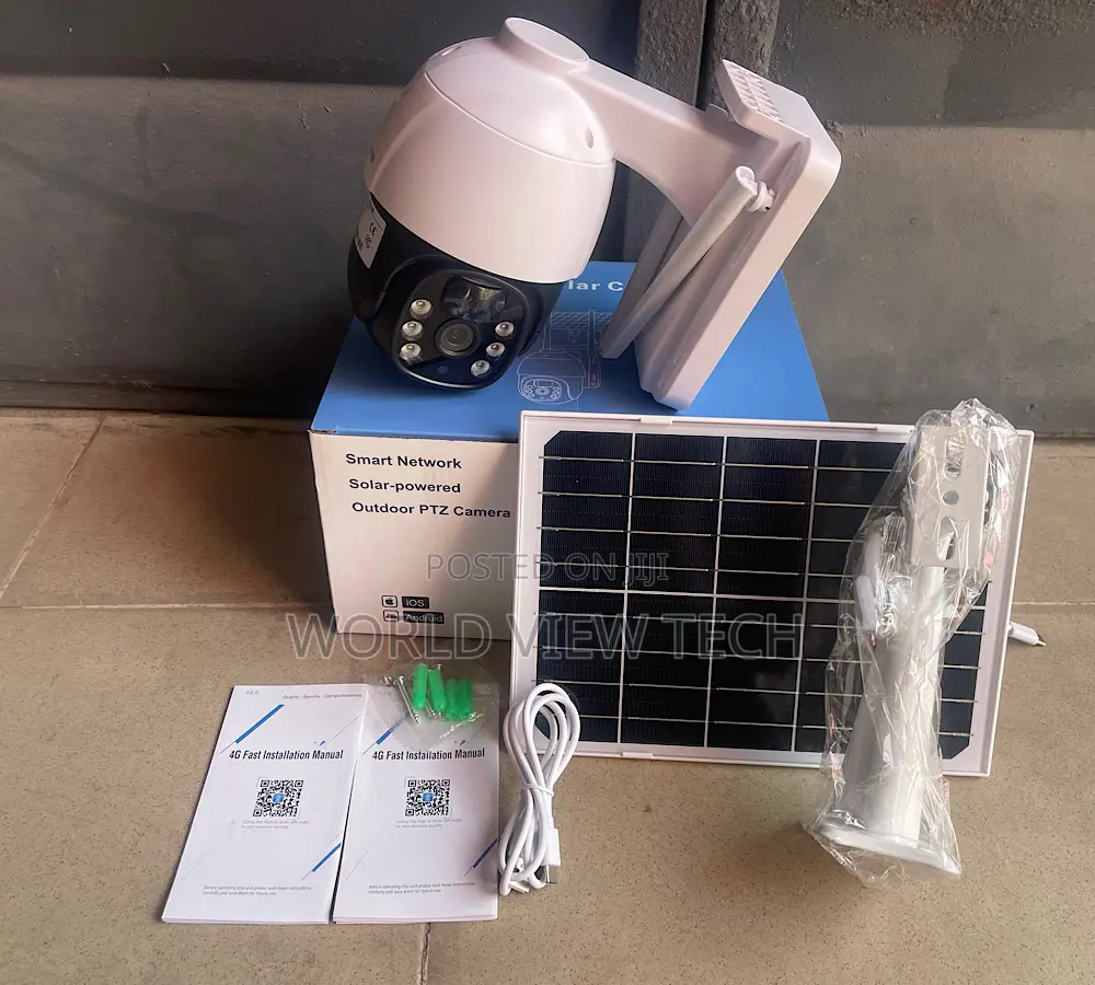 PTZ Solar Powered Security Camera