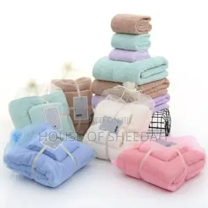 2pc Soft,Lint Free Absorbent Thick Bath Towel Gift Set