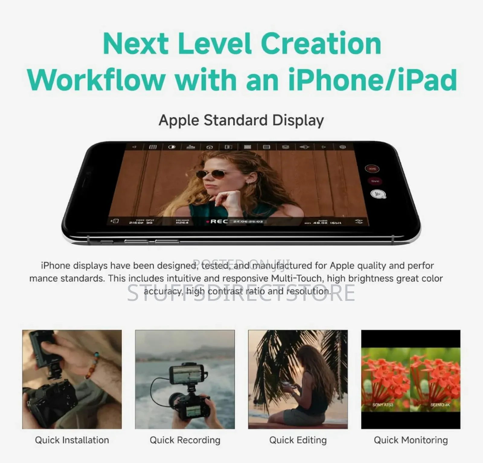 Accsoon Seemo Hdmi Adapter for iPhone,iPad ,Ios
