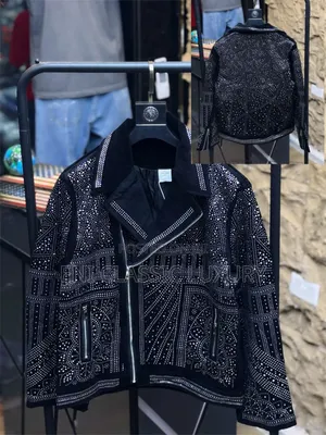 Photo - Versace Premium Quality Luxury Stoned Jacket Fabric 💯Cotton