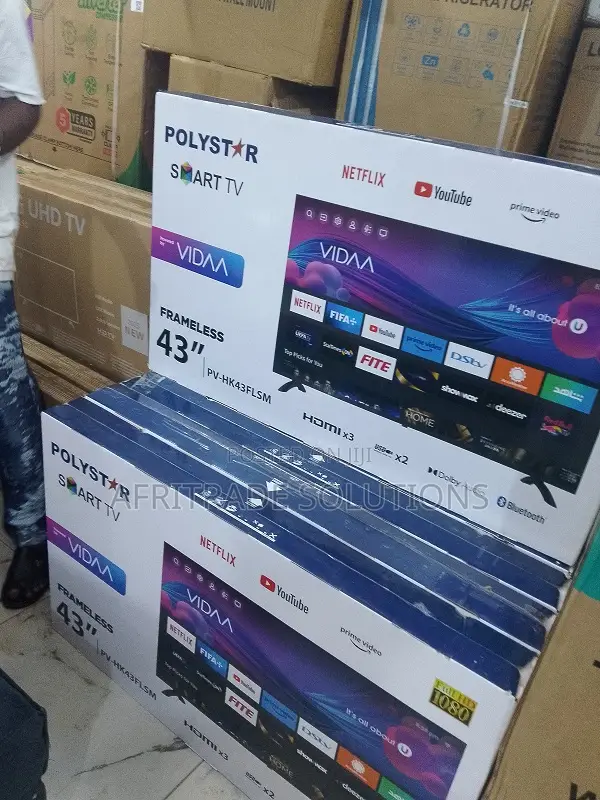 Polystar 43′′ Smart Tv: Full Hd, Frameless Elegance