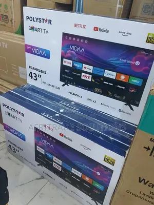 Polystar 43′′ Smart Tv: Full Hd, Frameless Elegance