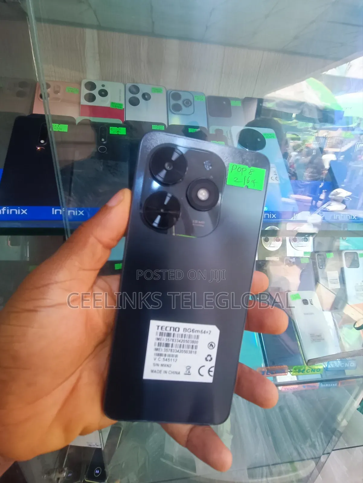 Tecno Pop 8 64 GB Black