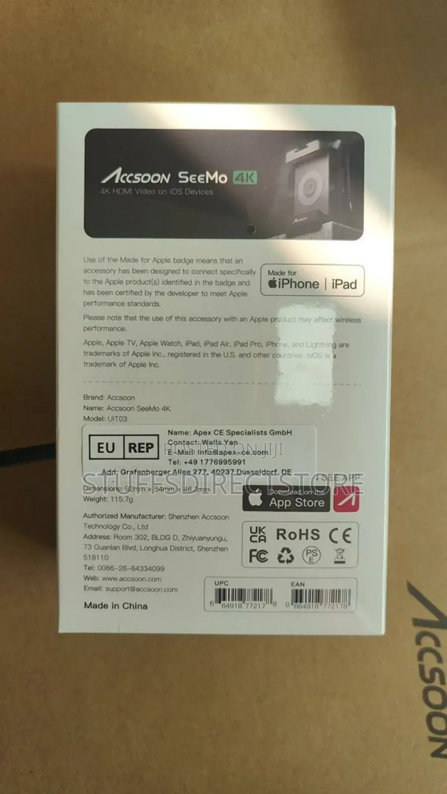 Accsoon Seemo Hdmi Adapter for iPhone,iPad ,Ios