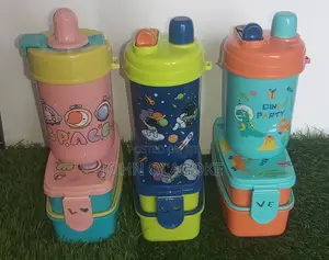 2 Step Nursery Plate With Water Bottle