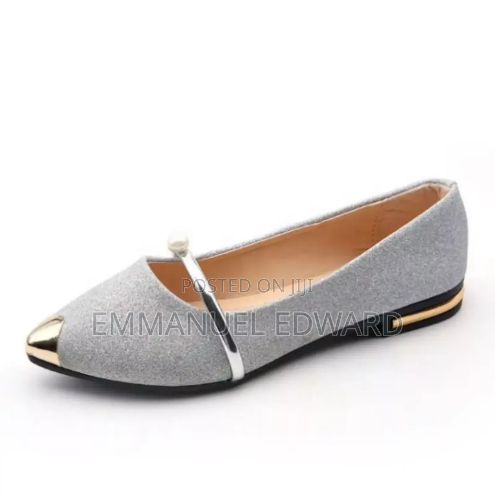 Women Shiny Glitter Pointed Shoe