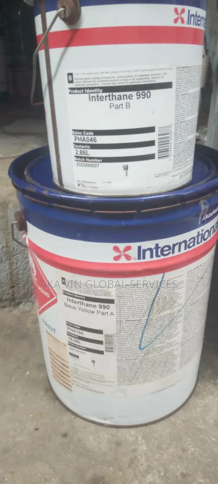 Interthane 990 Yellow Part a B