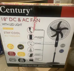 18” 3-in-1 Century Ac/Dc Solar Standing Fan.