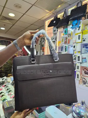 Photo - Mont Blanc Leather Laptop Bag