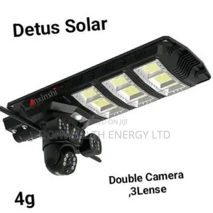 Double Camera 3lens Solar CCTV Camera Light