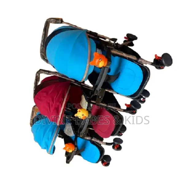 Unique Detachable Triplets Stroller -Multi