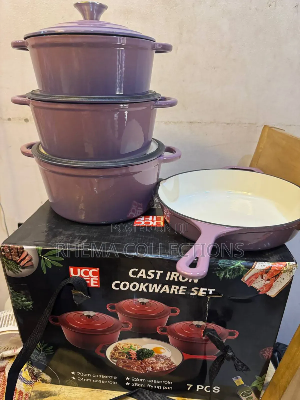 7-Piece Cast Iron Cookware Set