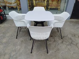 Fiber Top Dining Set by 4 Seater