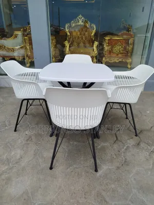 Fiber Top Dining Set by 4 Seater
