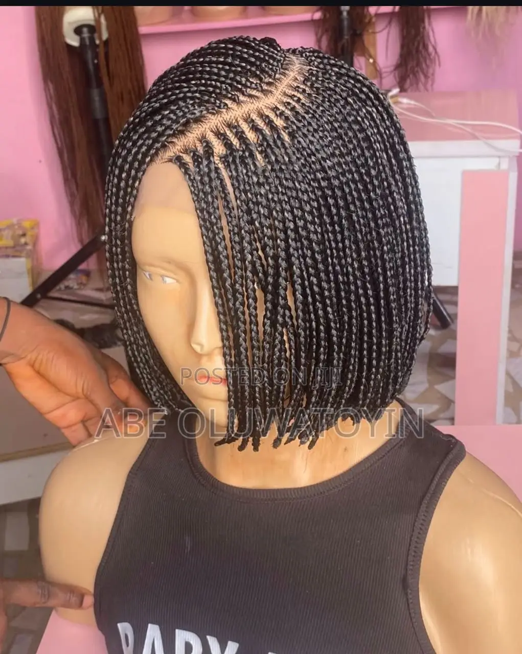 Short Braided Wig