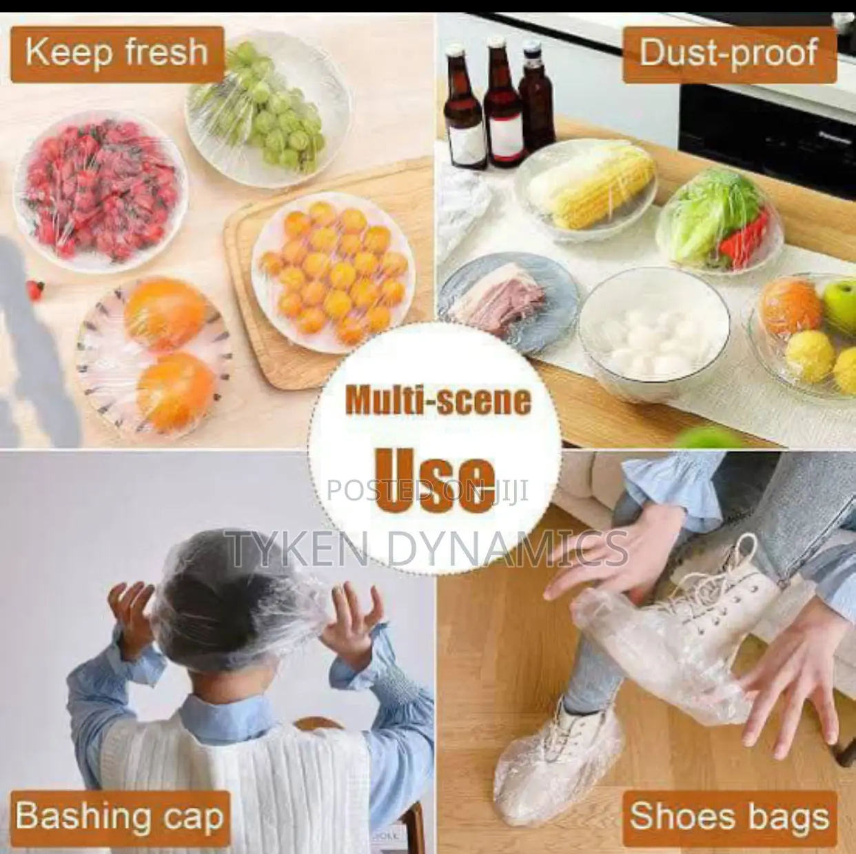 100pcs of Reusable Nylon Lid Covers