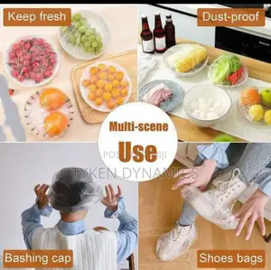 100pcs of Reusable Nylon Lid Covers