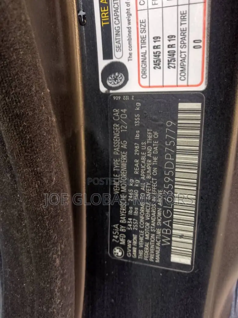 BMW 7 Series 2005 Black
