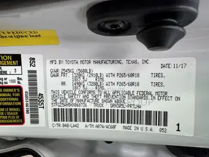 Toyota Tacoma Limited 2018 White