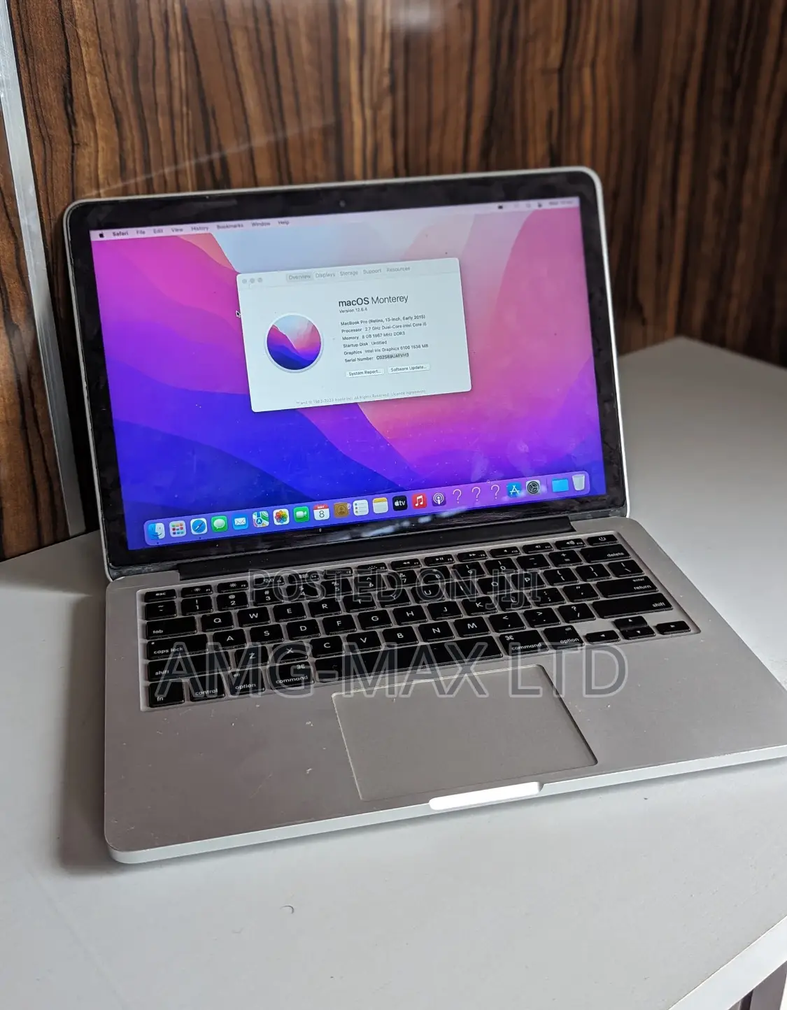 Laptop Apple MacBook Pro 2015 8GB Intel Core I5 SSD 128GB