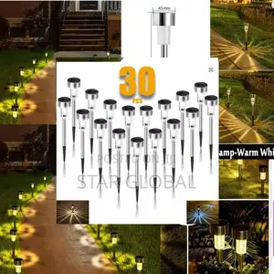 Zero Wires, Zero Bills: 30pcs Pure Solar Garden Lawn Light