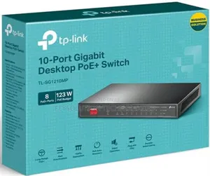 Tp-Link Tl-Sg1210mpe 10 Ports Gigabit Smart Poe+ Switch
