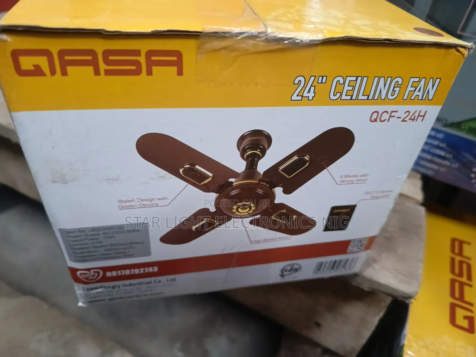 24 Inches 4 Blades Ceiling Fan