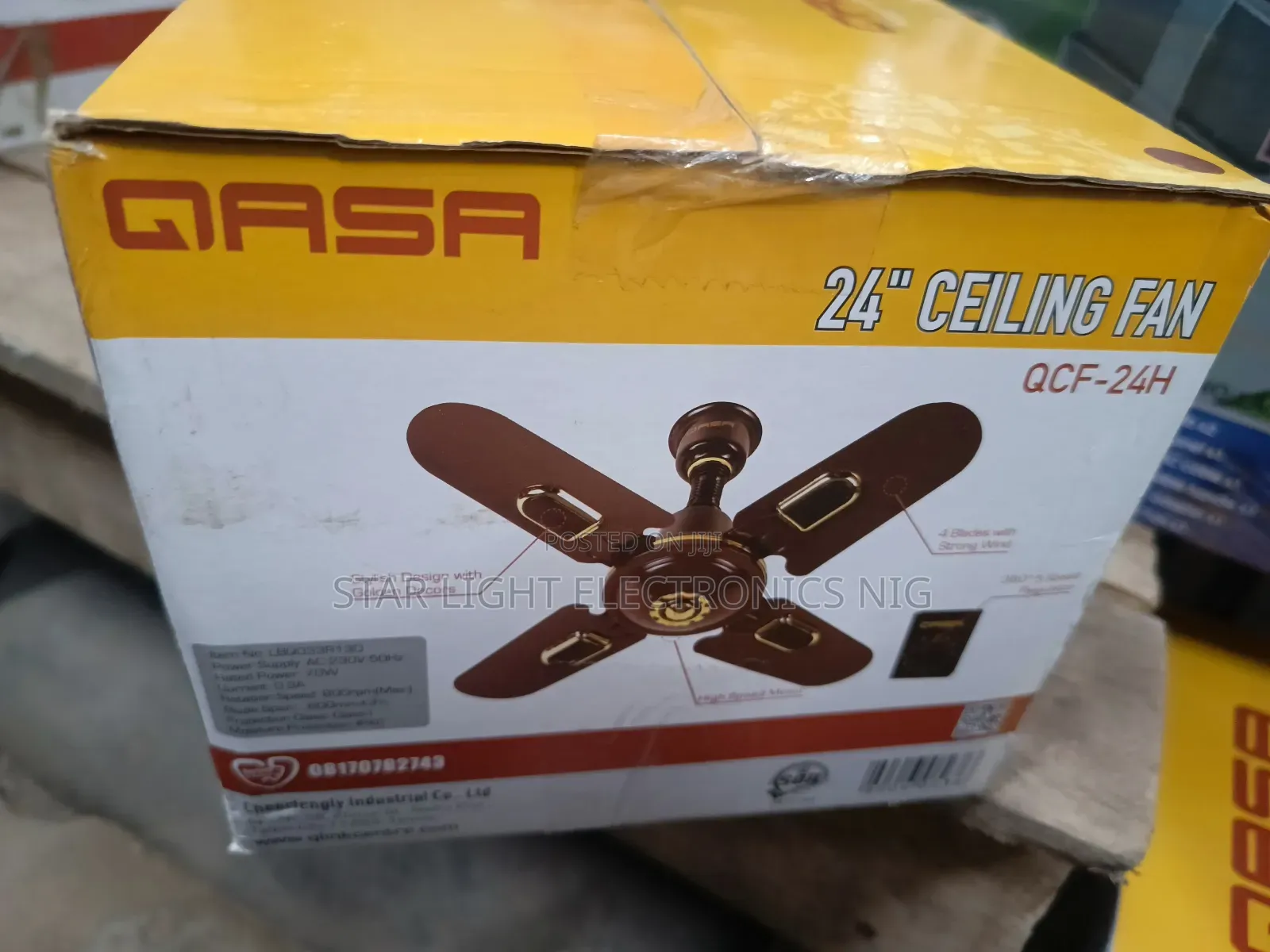 24 Inches 4 Blades Ceiling Fan