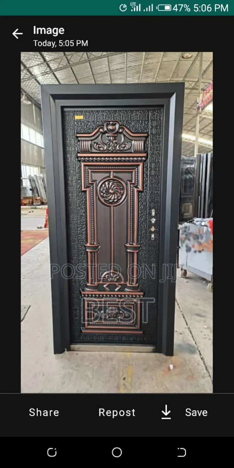 Single Cast Security Door