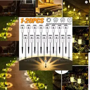 Ultimate Garden Ambiance: 20pcs Solar Powered Lawn Lights