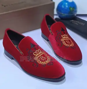 Billonaire Red Color Suede Luxury Shoe
