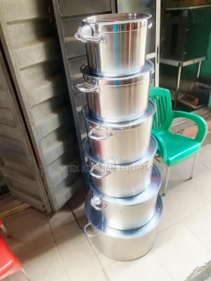 Industrial Pot Cooker Stainless Steel 6sets