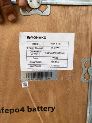 17.5 Kilowatts Yohako Lithium Batteries