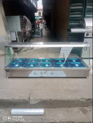 Industrial Local Food Display Warmer 10 Plates