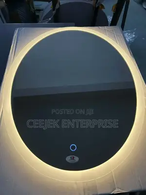 Luxury Round Mirror With 3 Ligth