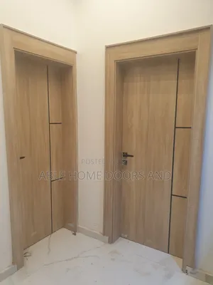 Able Home HDF Wooden Door  With Nice Key