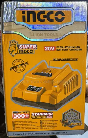 Ingco 20v P20s Lithium-Ion Battery Charger.