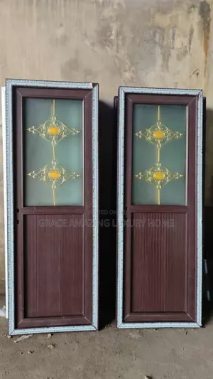 Toilet and Bathroom Door