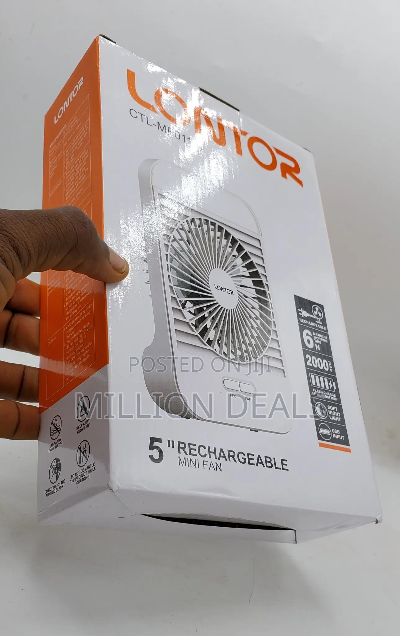 Portable Mini Rechargeable Fan 5 Inches