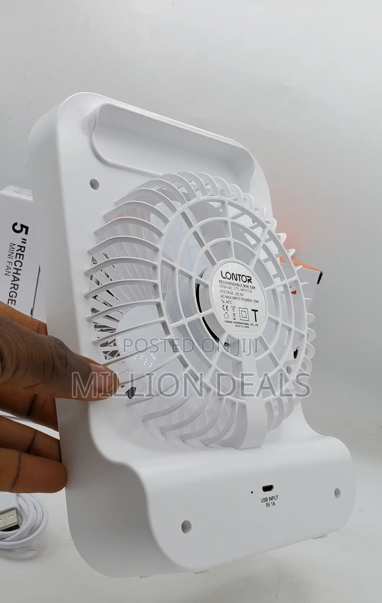 Portable Mini Rechargeable Fan 5 Inches