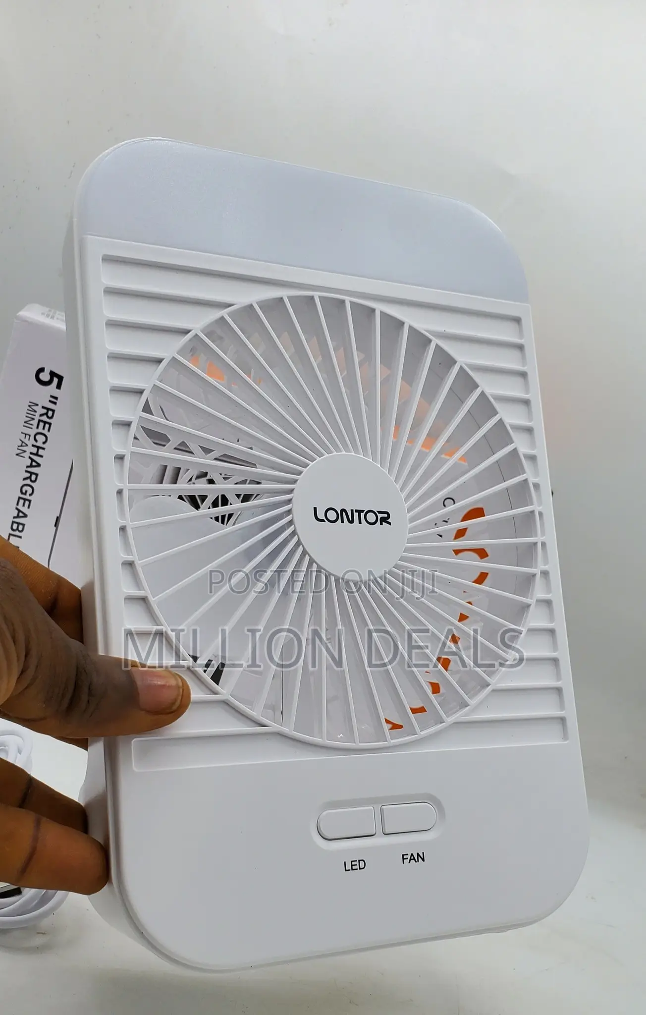 Portable Mini Rechargeable Fan 5 Inches