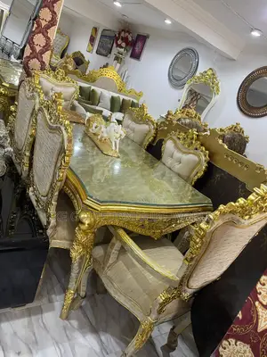 6seater Imported Turkey Royal Dining Table With Solid Chairs